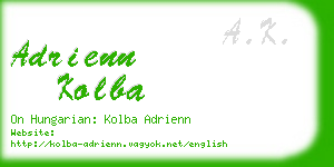 adrienn kolba business card